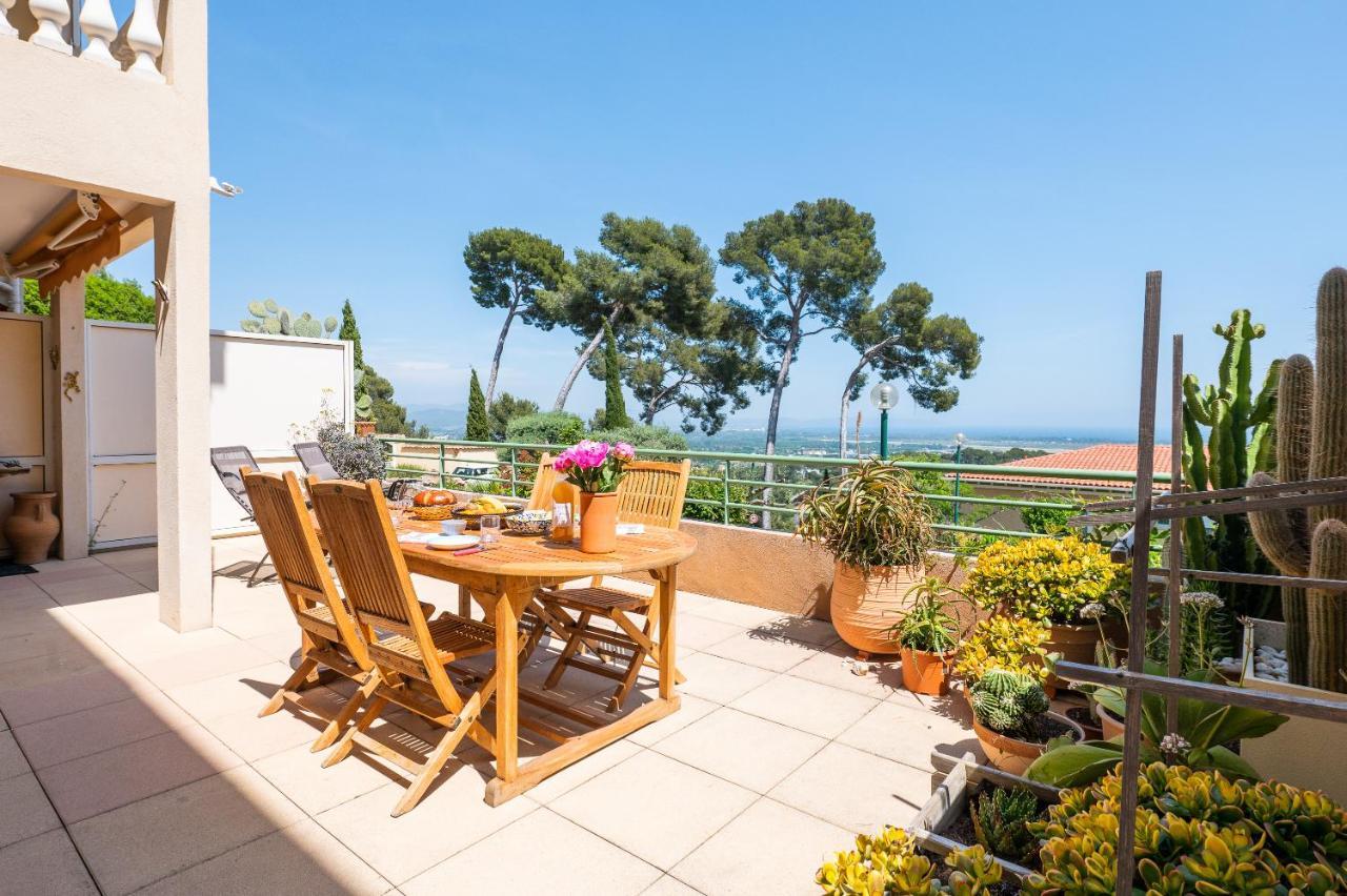 La Cle Vue Mer, Clim, Terrasse, Parking A Hyères Exterior foto